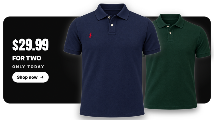 Classic Polo Shirts display card